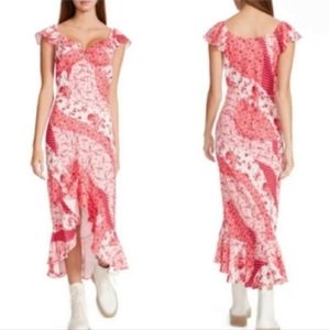 Betsey Johnson Asymmetrical Floral Dress